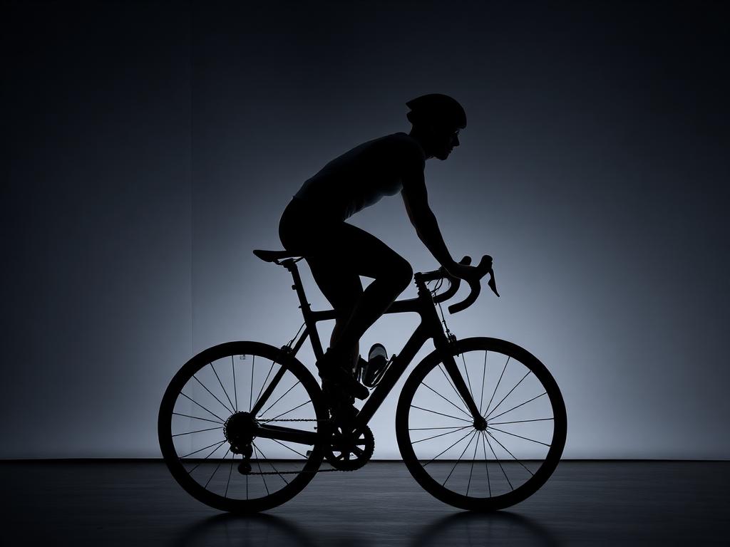 Ciclista com posicionamento inadequado antes do Bike Fit